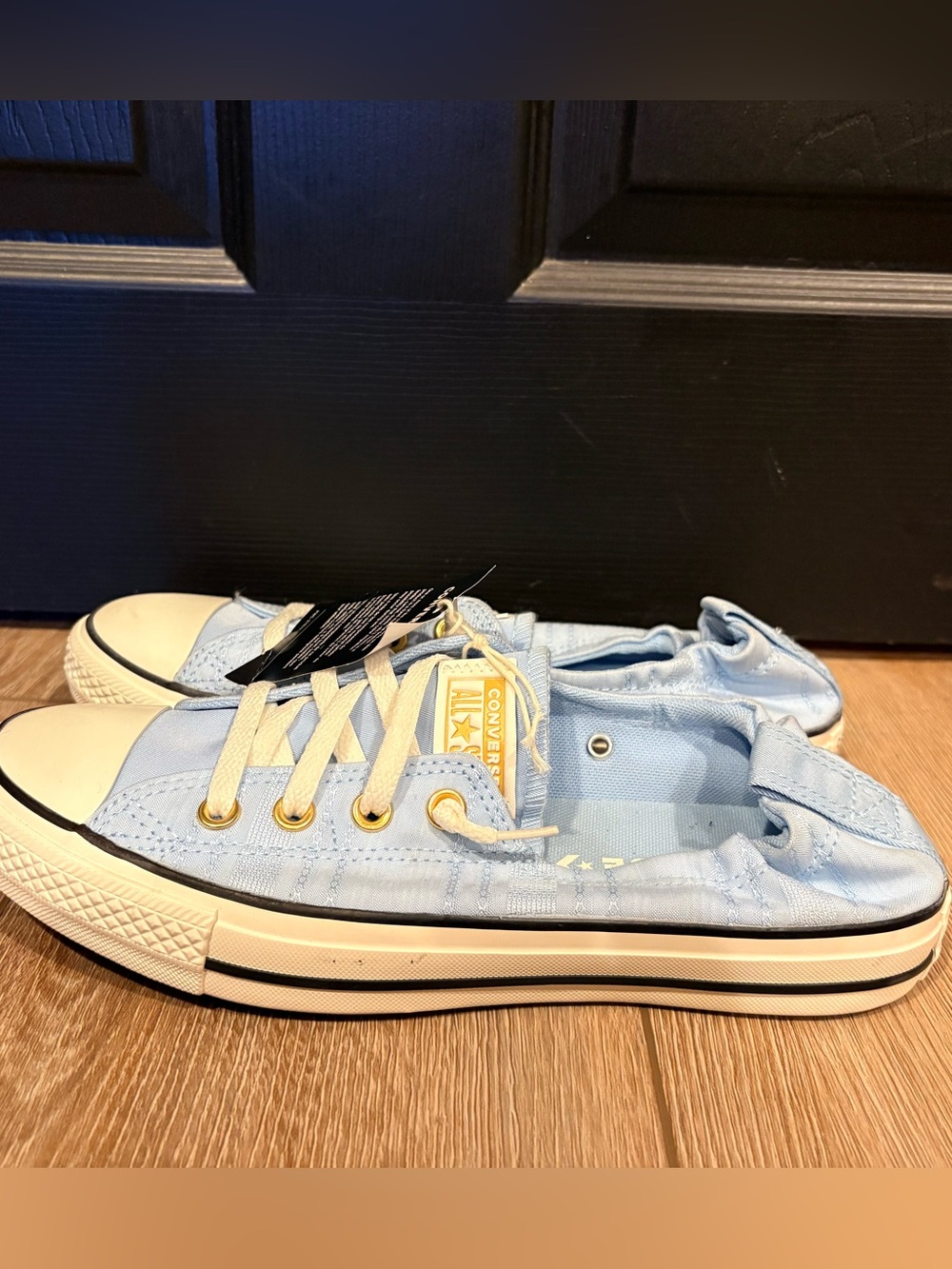 Converse Light Blue Low-Top Canvas Sneakers - Picture 10 of 13